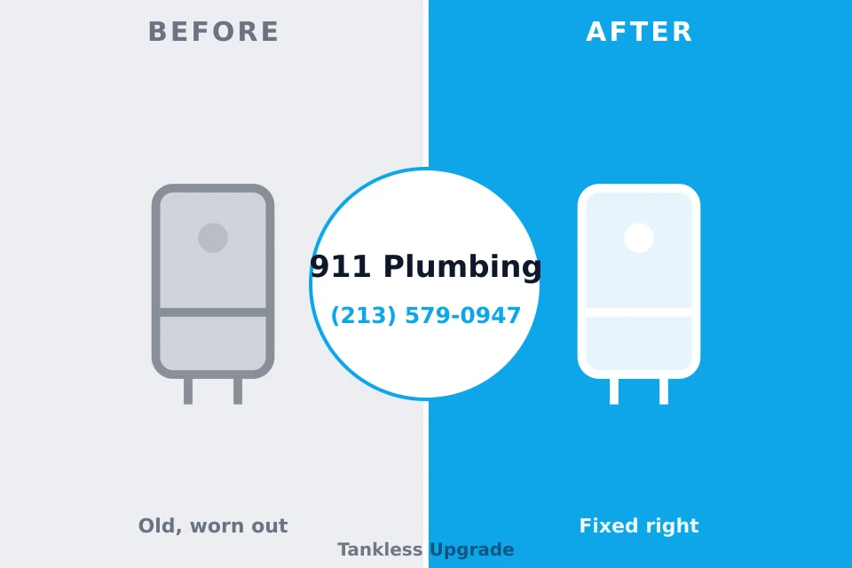 Before and after: plumbing repair Lake Butler, FL